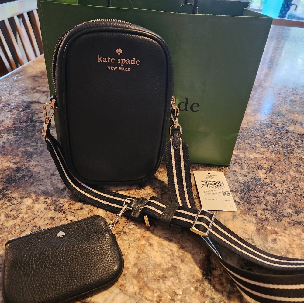 Kate Spade Black Crossbody Bag with Strap